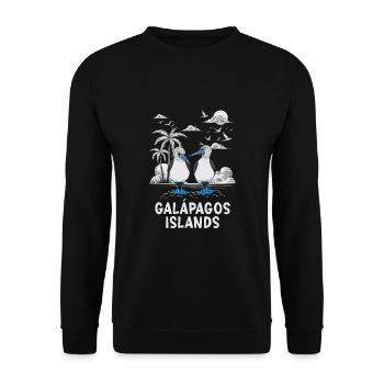 Galapagos Islands - Unisex Sweatshirt - black - Front - Alina (178cm) & Michal (187cm)
