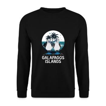 Galápagos Islands - Unisex Sweatshirt - black - Front - Alina (178cm) & Michal (187cm)