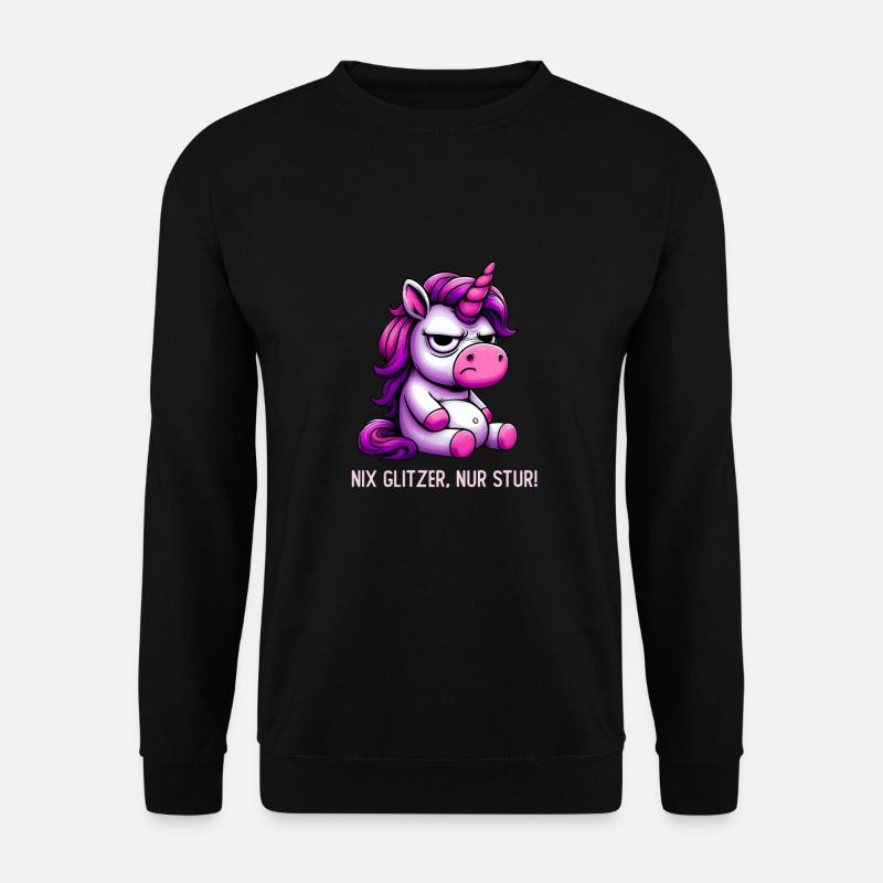 Nix Glitzer Nur Stur - Unisex Pullover - Schwarz