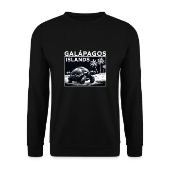Galapagos Islands - Unisex Sweatshirt - black - Front - Alina (178cm) & Michal (187cm)