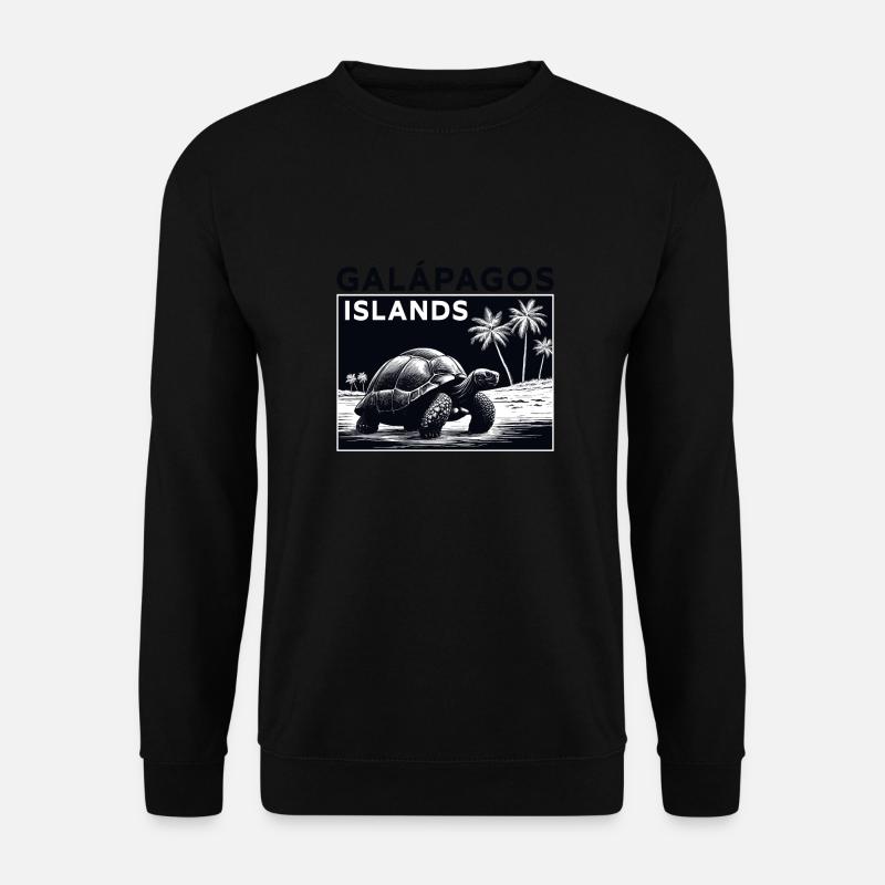 Galapagos Islands Riesenschildkröte - Unisex Pullover - Schwarz