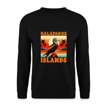 Galapagos Islands - Unisex Sweatshirt - black - Front - Alina (178cm) & Michal (187cm)