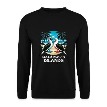 Galapagos Islands - Unisex Sweatshirt - black - Front - Alina (178cm) & Michal (187cm)