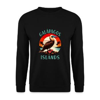 Galapagos Islands - Unisex Sweatshirt - black - Front - Alina (178cm) & Michal (187cm)