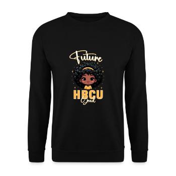 Future HBCU Graduation - Unisex Sweatshirt - black - Front - Alina (178cm) & Michal (187cm)