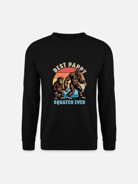 Best Pappy Squatch Ever - Unisex Sweatshirt - black
