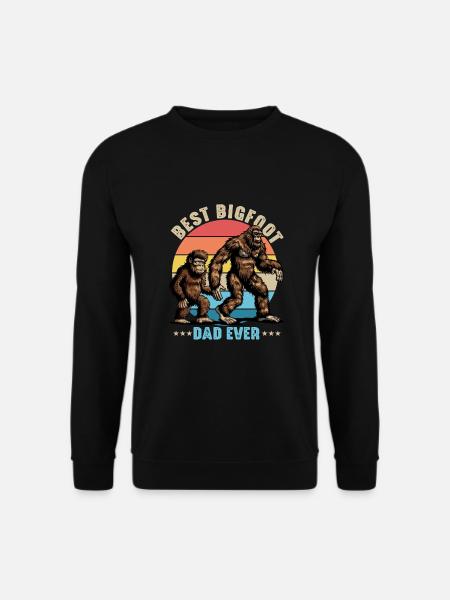 Best Bigfoot Dad Ever - Unisex Sweatshirt - black