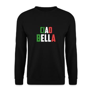 Ciao Bella - Unisex Pullover - Schwarz - Vorne - Alina (178cm) & Michal (187cm)