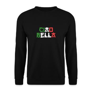 Ciao Bella - Unisex Sweatshirt - black - Front - Alina (178cm) & Michal (187cm)