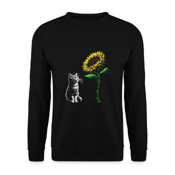 Meilleur oncle chat de tous les temps - Sweat-shirt Unisexe - noir - Devant - Alina (178cm) & Michal (187cm)