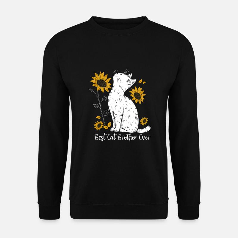 Best Cat Brother Ever - Unisex Sweatshirt - black