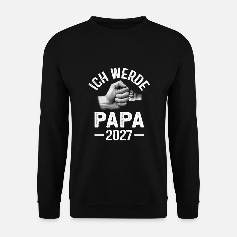 Ich werde Papa 2027 - Unisex Pullover - Schwarz