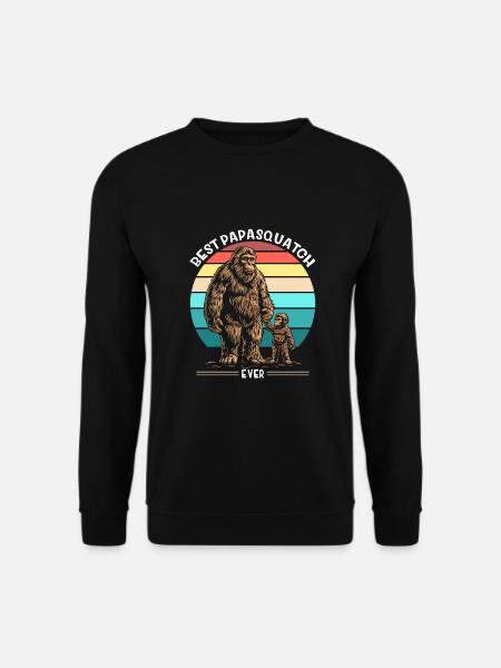 Best Papa Squatch Ever - Unisex Sweatshirt - black