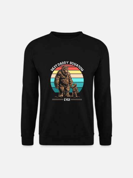 Best Daddy Squatch Ever - Unisex Sweatshirt - black