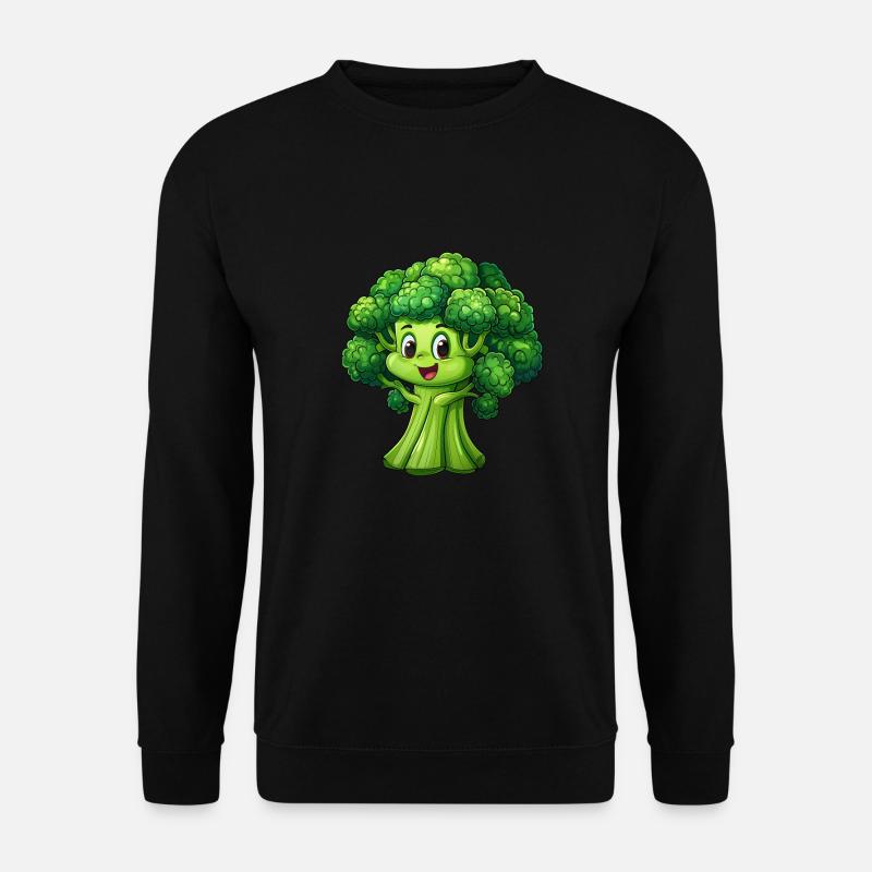 Happy Broccoli - Unisex Sweatshirt - black