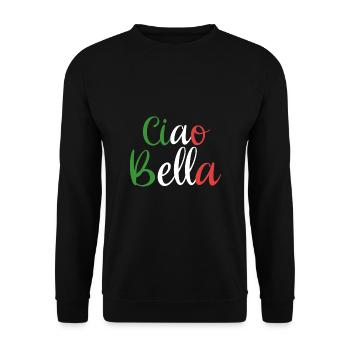 Ciao Bella - Sweat-shirt Unisexe - noir - Devant - Alina (178cm) & Michal (187cm)