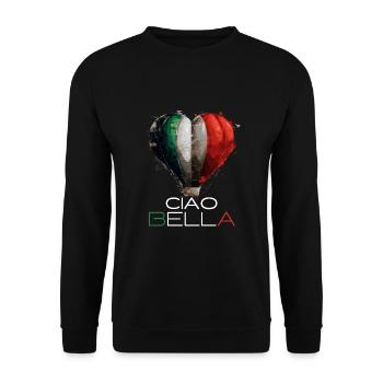 Ciao Bella - Unisex Pullover - Schwarz - Vorne - Alina (178cm) & Michal (187cm)