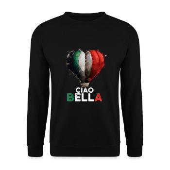 Ciao Bella - Unisex Pullover - Schwarz - Vorne - Alina (178cm) & Michal (187cm)