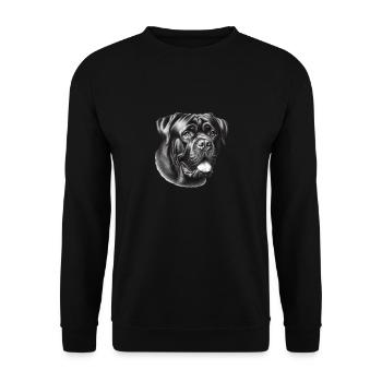 Vintage Cane Corso - Sweat-shirt Unisexe - noir - Devant - Alina (178cm) & Michal (187cm)