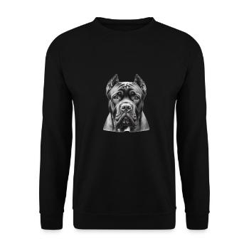 Braver Cane Corso - Sweat-shirt Unisexe - noir - Devant - Alina (178cm) & Michal (187cm)