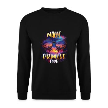 Visite de Malle Princess - Sweat-shirt Unisexe - noir - Devant - Alina (178cm) & Michal (187cm)