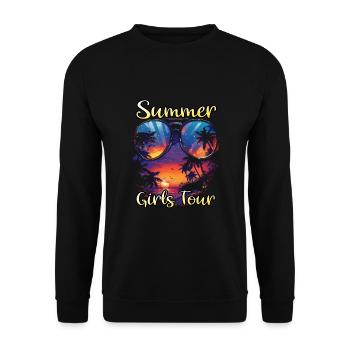 Summer Girls Tour - Unisex Sweatshirt - black - Front - Alina (178cm) & Michal (187cm)