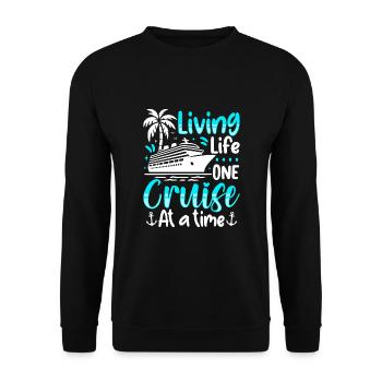 Vivre une croisière à la fois - Sweat-shirt Unisexe - noir - Devant - Alina (178cm) & Michal (187cm)