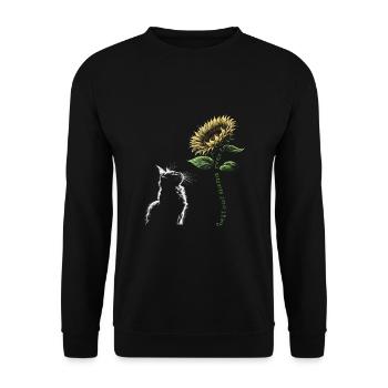Best Cat Nana Ever - Unisex Sweatshirt - black - Front - Alina (178cm) & Michal (187cm)