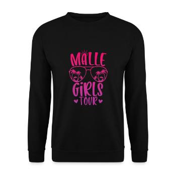 Malle Girls Tour - Unisex Pullover - Schwarz - Vorne - Alina (178cm) & Michal (187cm)