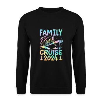 Family Cruise 2024 - Unisex Pullover - Schwarz - Vorne - Alina (178cm) & Michal (187cm)