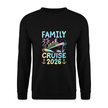 Family Cruise 2026 - Unisex Sweatshirt - black - Front - Alina (178cm) & Michal (187cm)