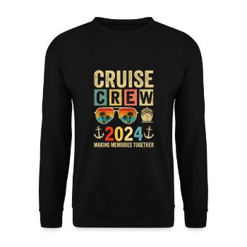 Cruise Crew 2024 - Unisex Sweatshirt - black - Front - Alina (178cm) & Michal (187cm)