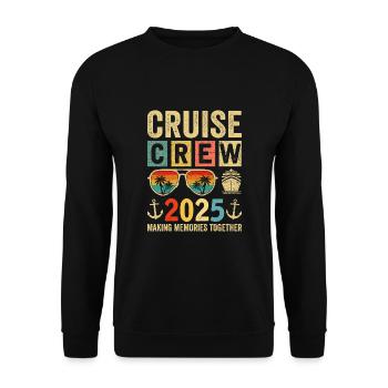 Cruise Crew 2025 - Unisex Sweatshirt - black - Front - Alina (178cm) & Michal (187cm)