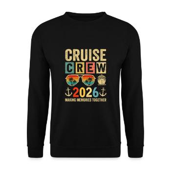 Cruise Crew 2026 - Unisex Sweatshirt - black - Front - Alina (178cm) & Michal (187cm)