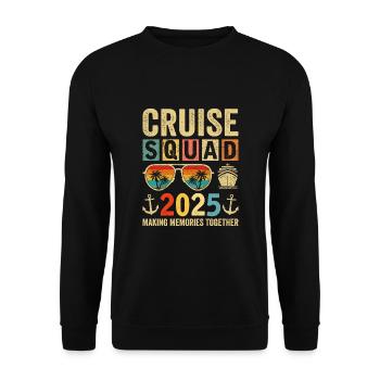 Escouade de croisière 2025 - Sweat-shirt Unisexe - noir - Devant - Alina (178cm) & Michal (187cm)