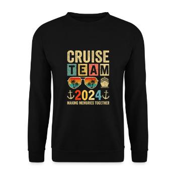Équipe de croisière 2024 - Sweat-shirt Unisexe - noir - Devant - Alina (178cm) & Michal (187cm)