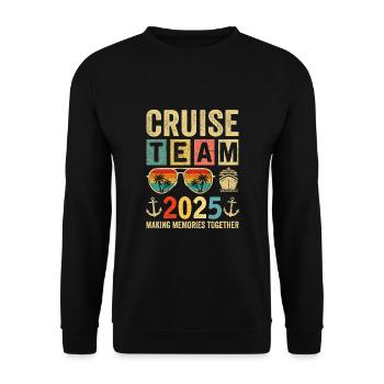 Cruise Team 2025 - Unisex Sweatshirt - black - Front - Alina (178cm) & Michal (187cm)