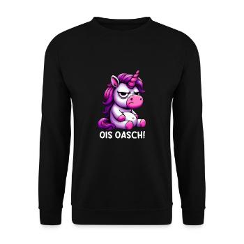 Ois Oasch - Unisex Sweatshirt - black - Front - Alina (178cm) & Michal (187cm)