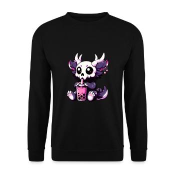 Drummer Wendigo Drum Player - Unisex Pullover - Schwarz - Vorne - Alina (178cm) & Michal (187cm)