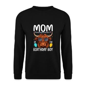 Mom Of The Birthday Boy - Unisex Sweatshirt - black - Front - Alina (178cm) & Michal (187cm)