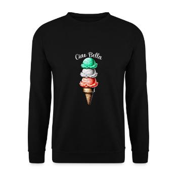 Ciao Bella - Sweat-shirt Unisexe - noir - Devant - Alina (178cm) & Michal (187cm)