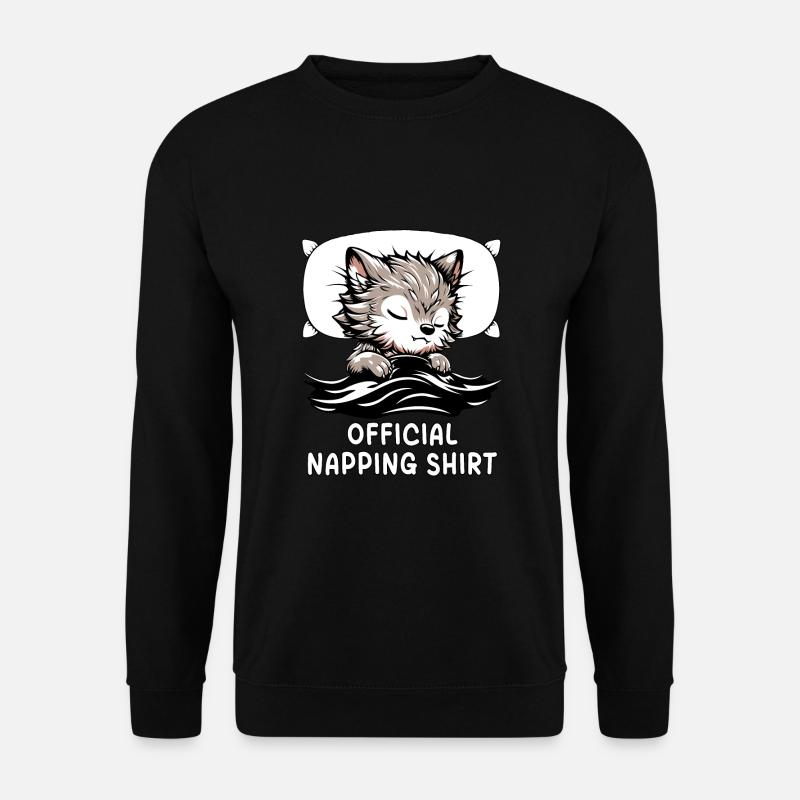 Werewolf Official Napping Shirt - Unisex Sweatshirt - black