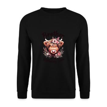 Brother Of The Birthday Girl - Unisex Sweatshirt - black - Front - Alina (178cm) & Michal (187cm)