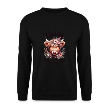 Daddy Of The Birthday Girl - Unisex Sweatshirt - black - Front - Alina (178cm) & Michal (187cm)
