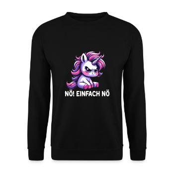 Nope just nope - Unisex Sweatshirt - black - Front - Alina (178cm) & Michal (187cm)