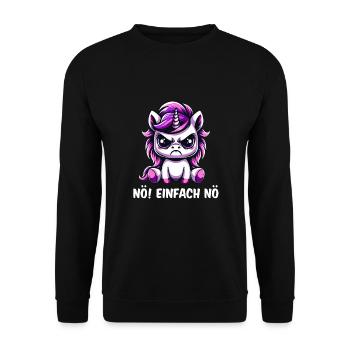 Nope just nope - Unisex Sweatshirt - black - Front - Alina (178cm) & Michal (187cm)