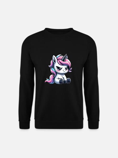 Capricious Unicorn - Unisex Sweatshirt - black