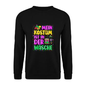 My costume is in the wash - Unisex Sweatshirt - black - Front - Alina (178cm) & Michal (187cm)