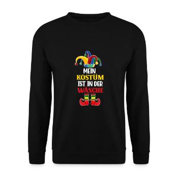 My costume is in the wash - Unisex Sweatshirt - black - Front - Alina (178cm) & Michal (187cm)