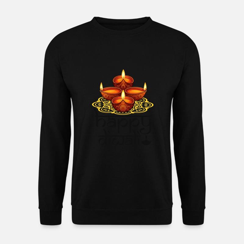 Happy Diwali - Unisex Pullover - Schwarz